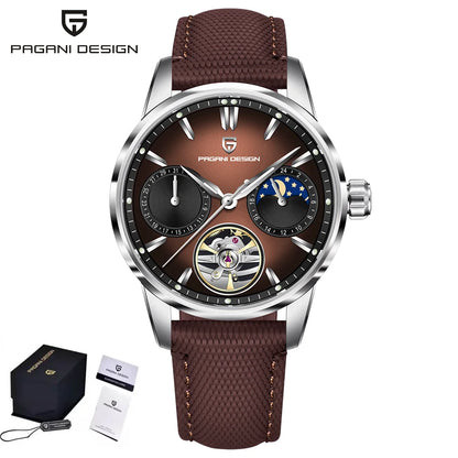 2025 PAGANI DESIGN New Pilot Men Mechanical Watch Luxury Sapphire Glass Moonphase Watch 10bar Waterproof Automatic Watch for Men