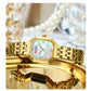 CURREN Elegance Dress Women's Watch with Rectangle Dial Silvery Stainless Steel Bracelet Vintage Minimalist Quartz Wristwatch