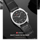 CURREN Men's Minimalist No Seconds Hand Design Quartz Watch, Fashion Slim Lightweight Leather Strap Wristwatches 8480