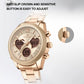 NAVIFORCE Women Watch Unique Design of Heart-Shaped Dial Quartz Analog LCD Digital Watches Fashion Casual Girlfriend Gifts Clock
