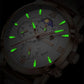 LIGE Fashion Brown Leather Watches For Men Casual Business Men Quartz Watch Waterproof Luminous 24 Hour Moon Phase Chronograph