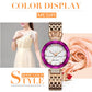 MEGIR Rhinestone Elegant Women Luxury Brand Watch Female Diamond Wristwatch Clock Ladies Sport Casual Watches Relogio Feminino