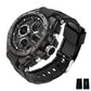 SANDA 6008 Wristwatches Waterproof Swimming Military Watch Men Sports Watches Dual Display Analog Digital LED Electronic Quartz