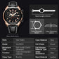 MEGIR Luxury Brand Military Sport Watches for Men Leather Strap Quartz Wristwatch Male Clock Chronograph Reloj Hombre 2065