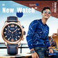 MEGIR Casual Watches Men Luxury Brand Military Sport Watch Leather Wristwatch Luminous Quartz Chronograph Calendar Clock 2156