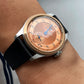 Pierre Paulin Jumping Hour Men Watch Bronze Bezel Salmon Dial Automatic St1721 Mechanical Watch Vintage Date Window 38mm Fashion