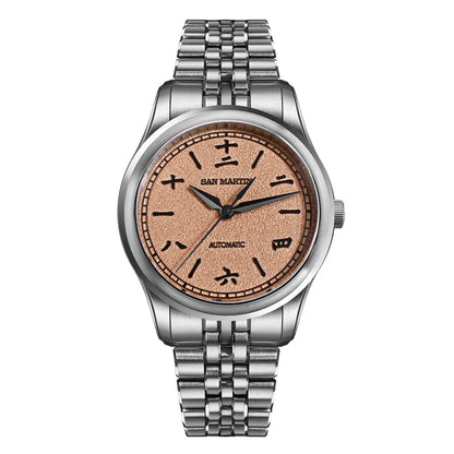 San Martin New 39mm Gada Watch MOP Sparkle Dial Chinese Style Original Design Miyota 90S5 Men Dress Automatic Mechanical SN0144