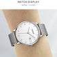 CADISEN Swiss Ronda 715 Quartz Watch Mans 7MM Ultra-thin Dial Sapphire Luminous Stainless Steel Milano Mesh Strap Watches Men