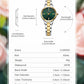 CURREN-Women's Simple Dial Wristwatch, Elegant and Charming Bracelet Quart Watches for Lady, Fashion Brand