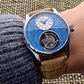 Merkur 100% Tourbillon Watch Men's Titanium Ice Flower Dial Sapphire Watch For Men Mechanical Wristwatches Relogio Masculino