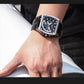 MEGIR Fashion Men Watch Chronograph Luxury Waterproof Military Wristwatch Leather Sport Quartz Date Week Clock Reloj Hombre 2204