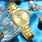 CURREN Luxury Brand Watches for Women Simple Dress Quartz Stainless Steel Wristwatch with Luminous Hands Ladies Clock