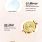 CURREN Sleek Simplicity Quartz Dial Watch for Women Slim Luxury Dial with Luminous Hands Wristwatch Ladies