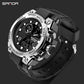 SANDA 739 Trendy Design 2024 New Arrival Alarm Mode Sports Hand Clock For Men Analog Digital Display Fashion Watch