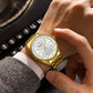 CURREN Classic Simple Stainless Steel Quartz Wristwatches Fashion Brand Men's Watches with Luminous Hands