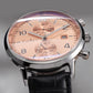 CADISEN Men Watch Quartz Luxury Brands MIYOTA 0S11 Movement Chronograph Sunburst Salmon Dial AR Coated Glass Waterproof Watches