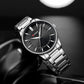 CURREN Casual Quartz Watches Men Luxury Brand Stainless Steel Band Simple Business Quartz Wristwatches