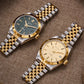 Baltany S4102 Business Man Automatic Mechanical Wristwatch 36mm Linen Dial Engine Turned Bezel NH35 Luxury Dress Watch For Man