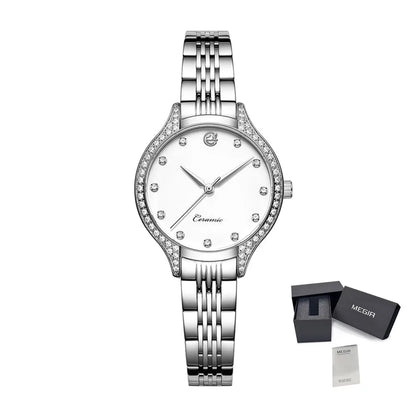 MEGIR Women Luxury Brand Watch Fashion Sport Wristwatch Waterproof Elegant Ladies Wrist Watches Clock for Female Montre Femme