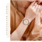 CURREN Fashion Brand Ladies Two Tone Watches Simple Quartz Waterproof Wristwatch for Women with Auto Date