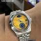 San Martin 39mm Miyota 9132 Power Reserve Display Men Luxury Sport Watch Automatic Mechanical Waterproof Original Design SN0144