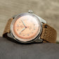 New Merkur Watch Top Hill Series Vintage 50m Mechanical Mens handwind Watch Mens Classic Dial Dress Watches Canvas Strap 38mm