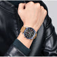 RUIMAS Luxury Brand Chronograph Watches for Men Fashion Leather Sports Military Wristwatch Luminous Clock Auto Date Reloj Hombre