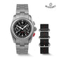 BODERRY Men's Field Watches Titanium Mechanical Chronograph Top Brand Wristwatch 100M Waterproof Clock Military Watch for Men