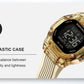NAVIFORCE Women Watch Luxury Polygon Dial Elegant Comfortable 50M Waterproof Silicone Band Fashion Women Gift Electronic Watches