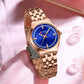 CURREN Designer Style Watch for Women Elegant 32mm Dial with Rhinestones Stainless Steel Band  Luxury Dress Ladies Wristwatch
