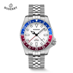 Boderry ADMIRAL GMT Watch Titanium Diver Watches 200M Waterproof Wristwatch Automatic Mechanical New Luxury Watches For Men