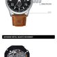 NAVIFORCE Trend Casual Wristwatch for Man Military Sports Water Resistant Leather Strap Men's Clock Quartz Calendar Male Watches
