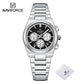NAVIFORCE Trend Brand Stainless Steel Couple Watch Quartz Date Display Chronograph for Lovers Waterproof Fashion Wild Wristwatch
