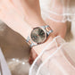 CURREN Fashionable Quartz Watches for Women Roman Numerals Simple Elegant Stainless Steel Braclete Ladies Wristwatch
