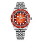 San Martin 37.5-40mm Limited Edition Red JianZhan Enamel Sunburst Dial Men's Diver Watch Miyota 9015 Automatic Mechanical SN0148