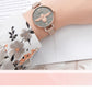MEGIR Fashion Women Watches Luxury Quartz Wristwatch Rose Gold Mesh Strap Ladies Business Casual Watch Reloj Mujer 7009