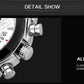 MEGIR Men Watches Original Fashion Leather Quartz Wristwatch Military Chronograph Big Dial Sports Clock Reloj Hombre 2020