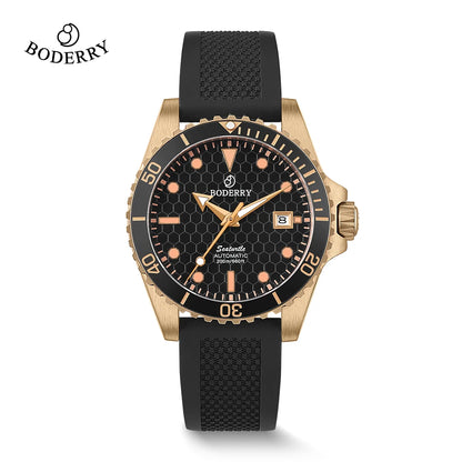 Boderry Titanium Diver Watch Automatic Mechanical Wristwatch Mens For Seiko Sport 200M Waterproof Luxury Watches With Free Gift