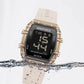 NAVIFORCE Women Watch Waterproof Personality Square Wristwatches LED Digital Silicone Strap Sport Electronic Clock Montre Femme