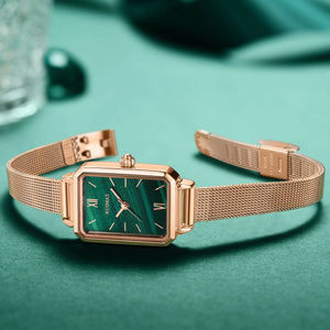 RUIMAS Ladies Wristwatch Luxury Fashion Steel Mesh Women's Bracelet Watches Quartz Casual Business Clock Famale Relogio Feminino