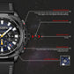 MEGIR Watches for Men Fashion Military Sport Watch Waterproof Date Quartz Casual Wristwatch with Chronograph Leather Strap 2128