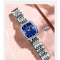 CURREN Fashion Dress Watches for Ladies Simple Quartz Stainless Steel Bracelet Wristwatch