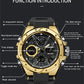 SANDA 6008 Wristwatches Waterproof Swimming Military Watch Men Sports Watches Dual Display Analog Digital LED Electronic Quartz