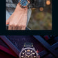 MEGIR Casual Watches Men Luxury Brand Military Sport Watch Leather Wristwatch Luminous Quartz Chronograph Calendar Clock 2156