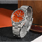San Martin 39mm Aventurine Gemstone Dial Luxury Men's Watch NH34 GMT Automatic Mechanical Sapphire Waterproof Luminous SN0129