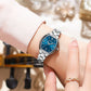CURREN Silim Simple Quartz Watch for Women Luxury Vintage Wristwatch Luminous Hands Stainless Steel Bracelet Women's Dress Watch
