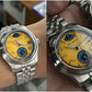 San Martin 39mm Miyota 9132 Power Reserve Display Men Luxury Sport Watch Automatic Mechanical Waterproof Original Design SN0144