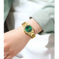 CURREN Luxury Elegance Watch for Women Simple Quartz Wristwatches with Sparkling Rhinestones Stainless Steel Bracelet Waterproof