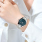 CURREN Fashion Dress Quartz Watches for Men/Women Minimalist Design Dial with Luminous Hands Stainless Steel Band