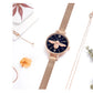 MEGIR Fashion Women Watches Luxury Quartz Wristwatch Rose Gold Mesh Strap Ladies Business Casual Watch Reloj Mujer 7009